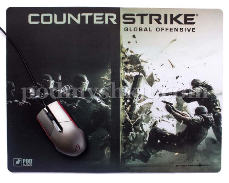 Counter strike L. Размер 43 см х 33 см. Геймерский коврик. - фото 2