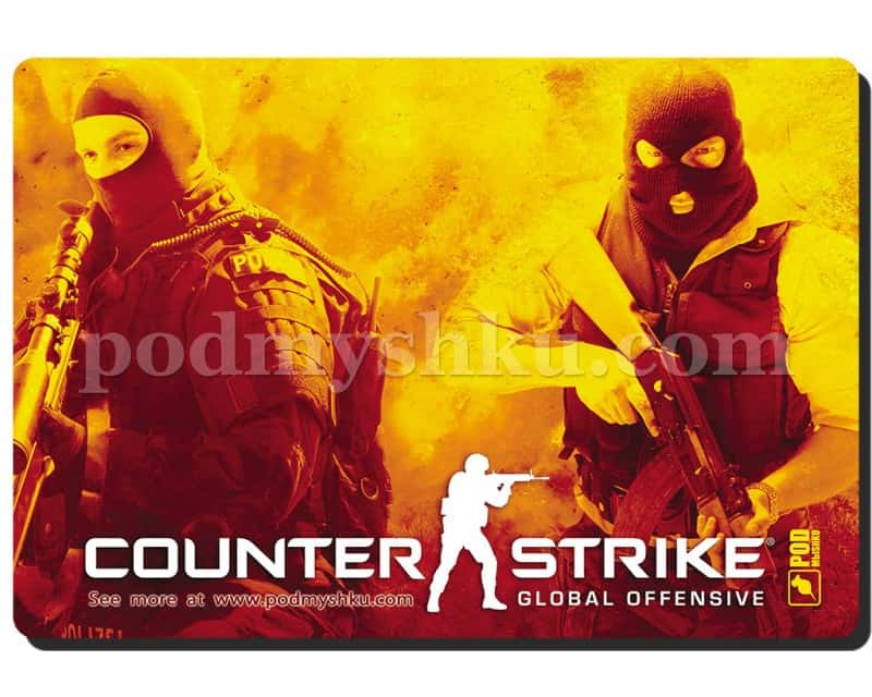 Counter strike. Розмір 32 см х 22 см. Геймерський килимок для миші. - фото 1