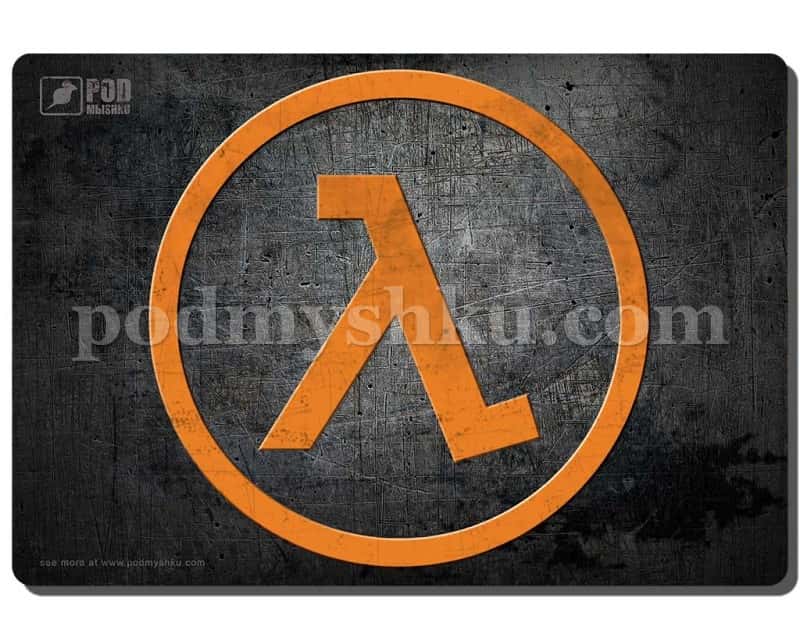 Half life. Размер 32 см х 22 см. Геймерский коврик для мыши. - фото 1