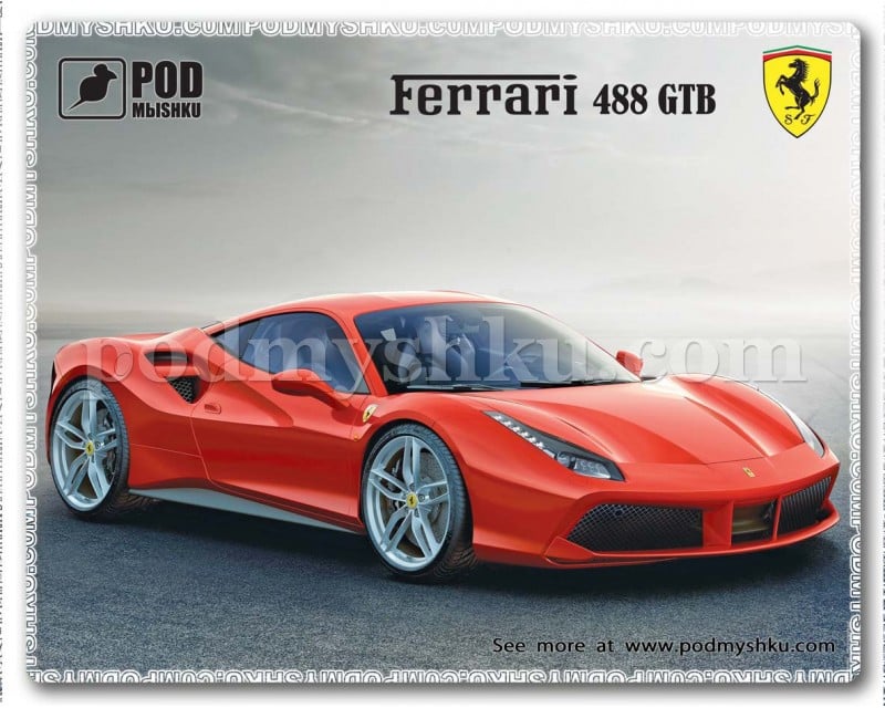 Килимок для миші Podmyshku Ferrari