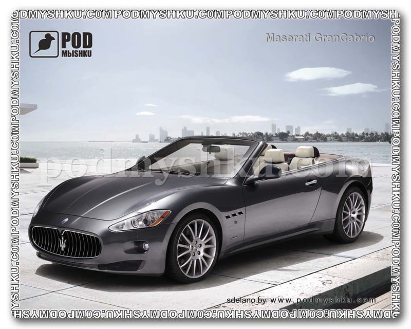 Коврик для мыши Podmyshku Maserati GranCabrio