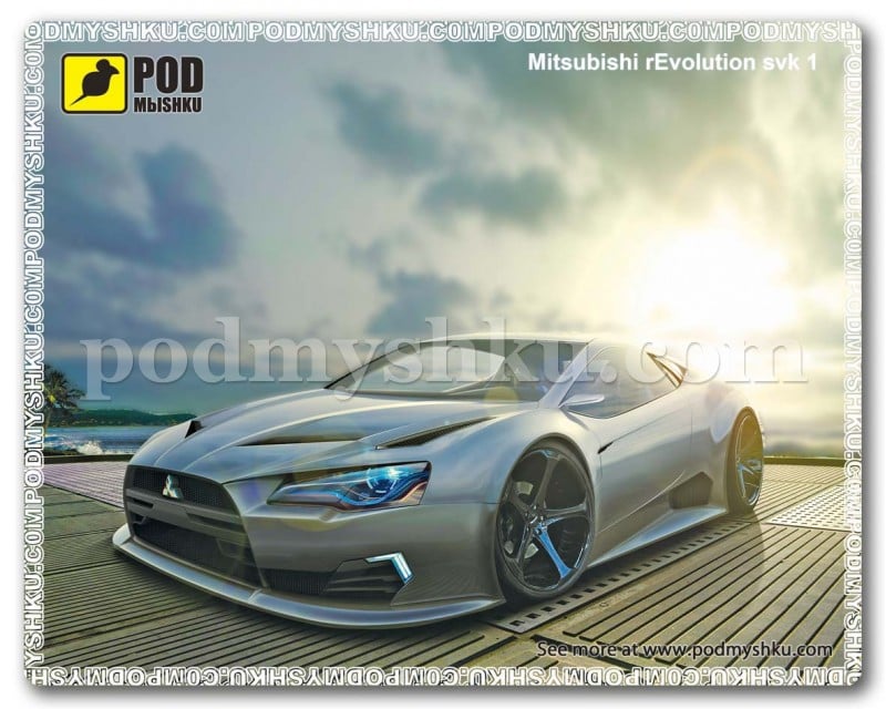 Килимок для миші Podmyshku Mitsubishi