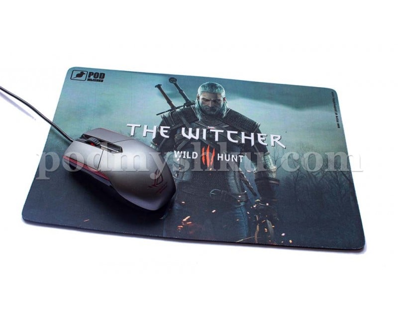 The Witcher. Размер 32 см х 22 см. Геймерский коврик для мыши. - фото 2