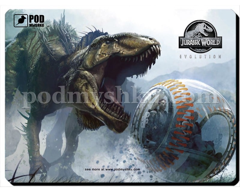 JURASSIC WORLD S. Размер 26 х 19,5 см. Геймерский коврик для мыши.
