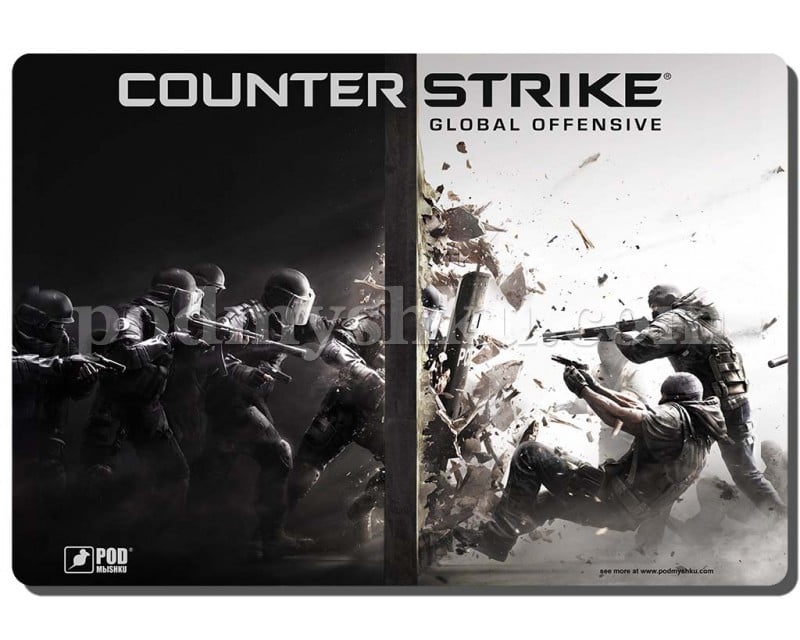 Counter strike L. Размер 43 см х 33 см. Геймерский коврик.