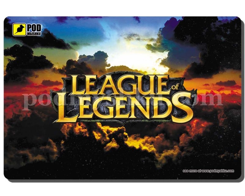League of Legends. Розмір 32 см х 22 см. Геймерський килимок для миші.