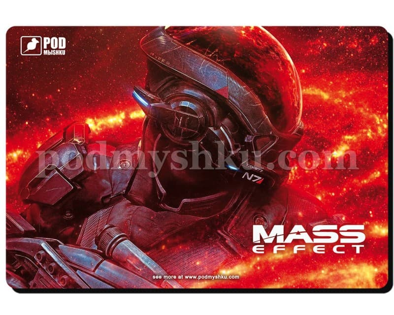 MASS EFFECT. Размер 32 см х 22 см. Геймерский коврик для мыши.